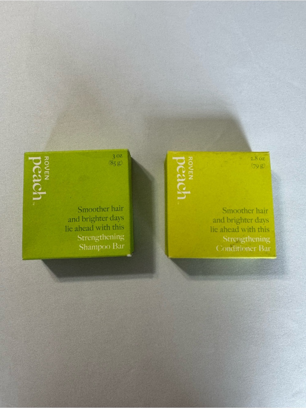 ROVE Peach Shampoo and Conditioner Bars